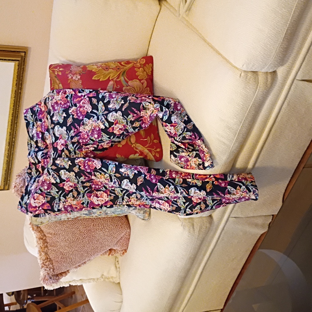 Floral Pants with Vibrant Colors